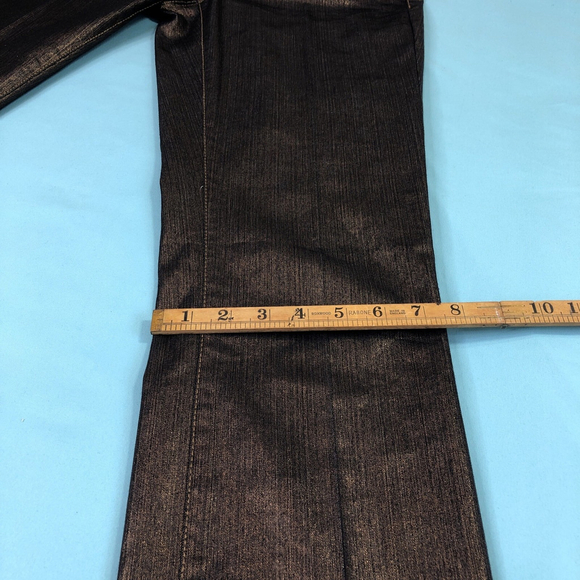 Size 6 X 29.5 Cambio Jeans Women’s Golden Brown Shimmery Luxurious Flattering TN - Picture 10 of 15